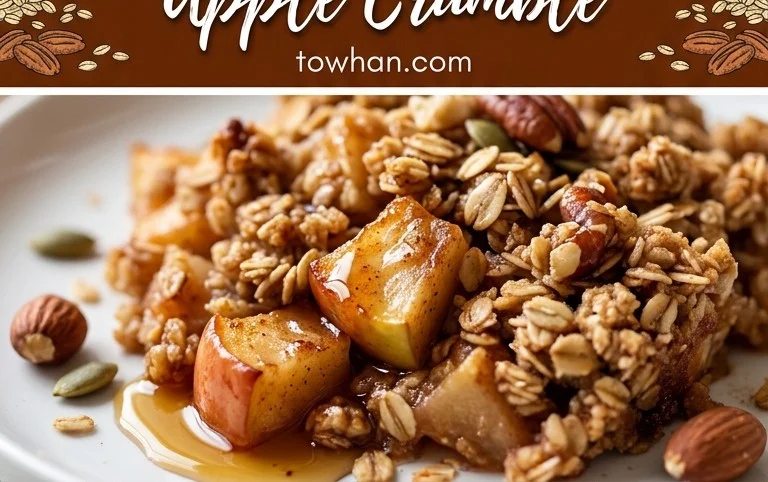 Healthy Breakfast Apple Crum extractble