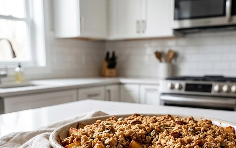 Healthy Breakfast Apple Crum extractble