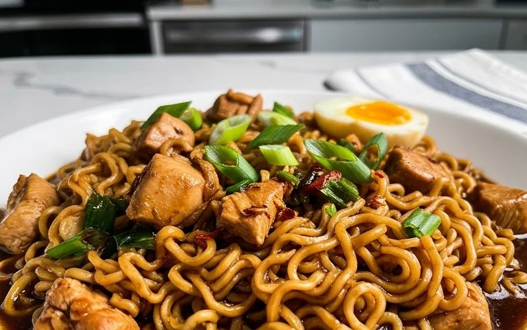 Easy Saucy Ramen Noodles