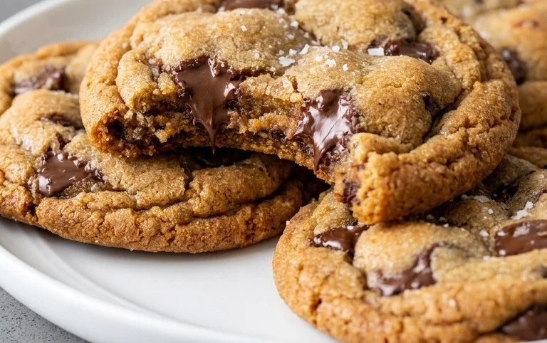 Crispy and Chewy Chocolate Chip Cookies