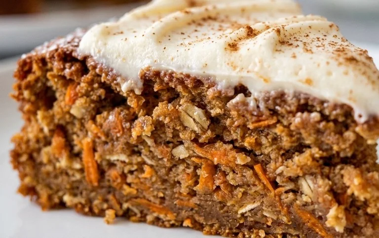 Easy Flourless Oatmeal Carrot Cake Recipe
