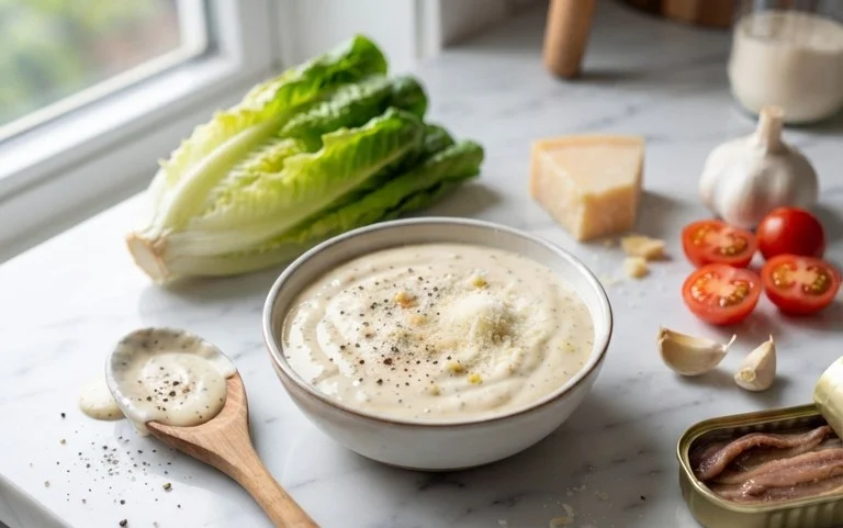 Caesar Salad Dressing (Classic, Creamy & 5 Minutes) 🥗