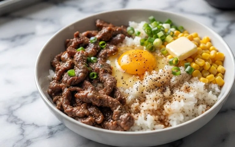 Beef Pepper Rice Bowl is a delicious meal option.