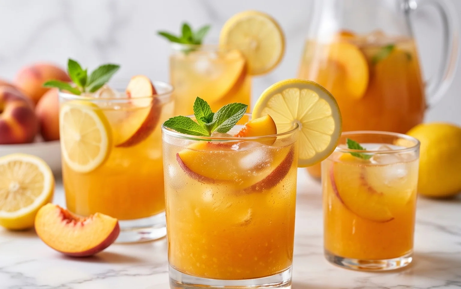 Refreshing Peach Lemonade