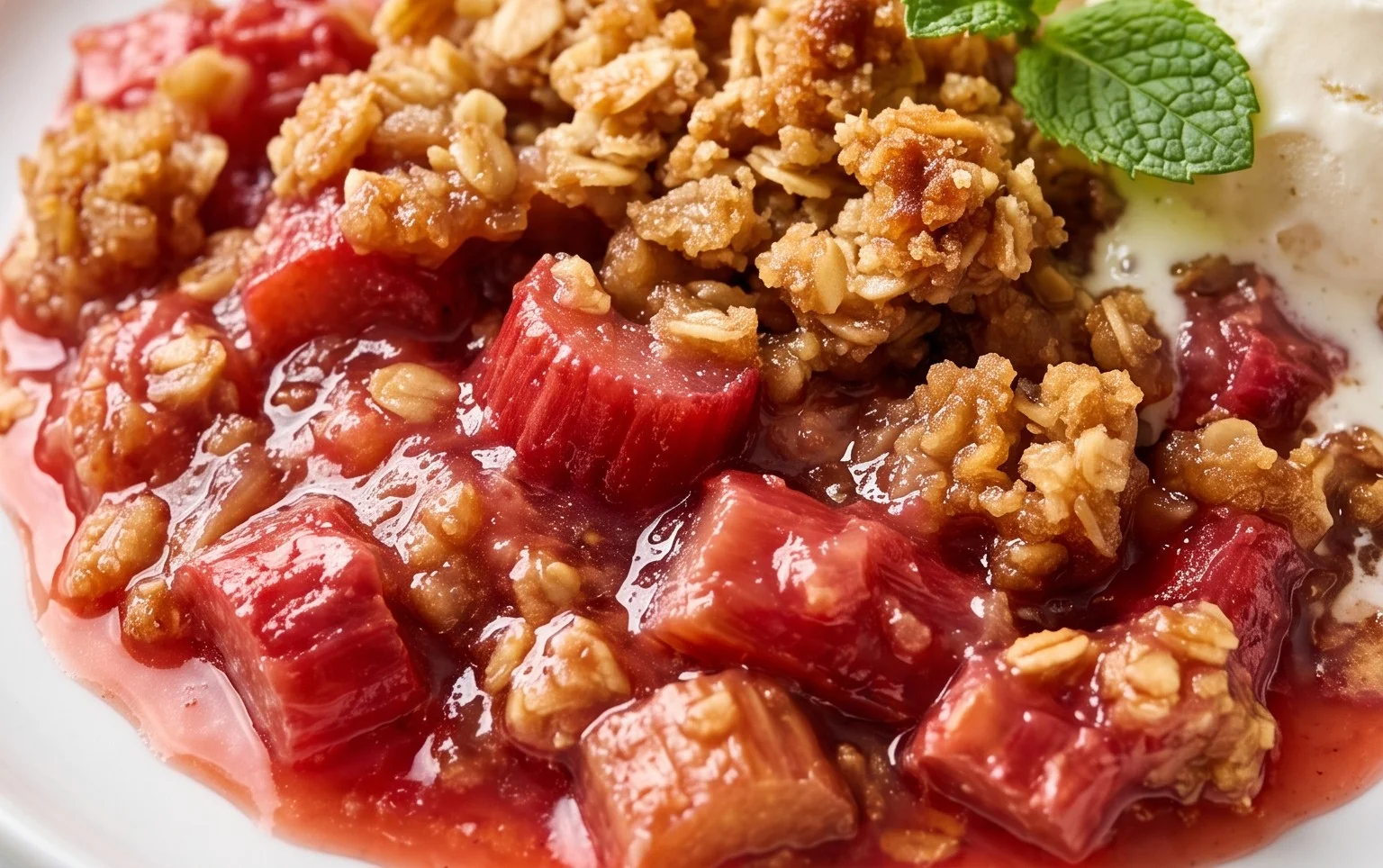 Easy Rhubarb Crisp