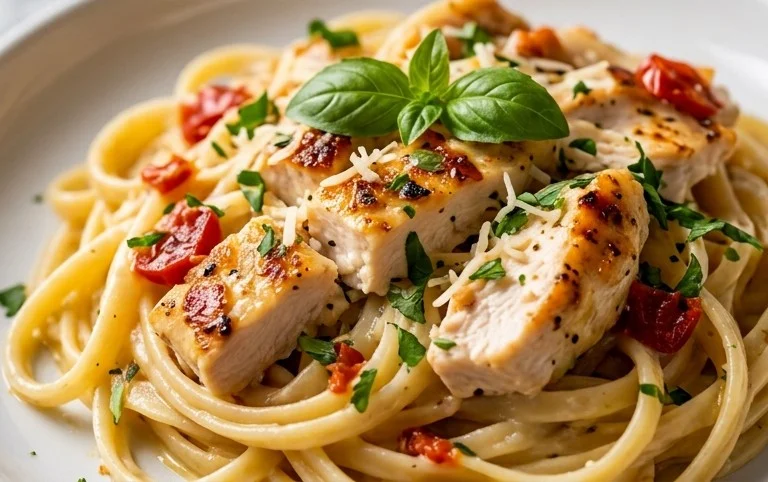 Low Calorie Chicken Alfredo