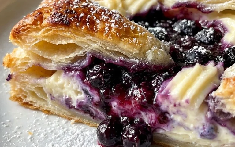 Blueberry Cream Cheese Puff Pastry
