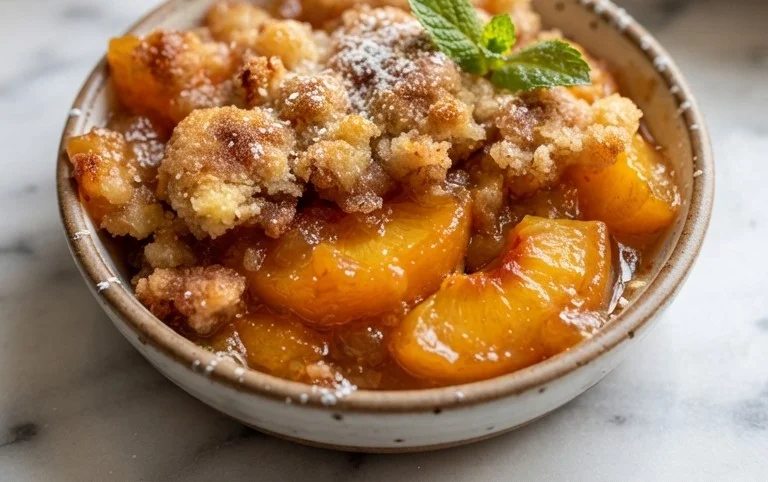 The Easiest Southern Peach Cobbler
