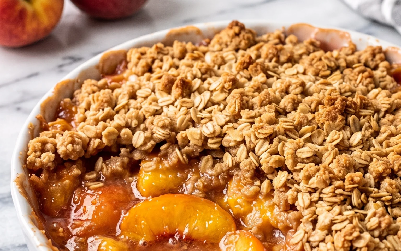 Fresh Peach Crisp Recipe