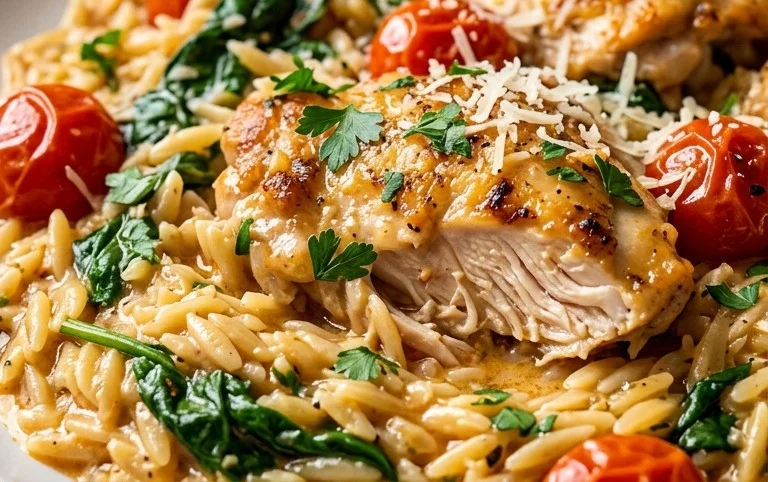 Chicken Orzo (30-Minutes, One-Pan)