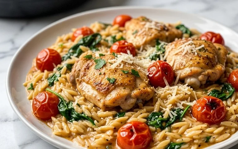 Chicken Orzo (30-Minutes, One-Pan)