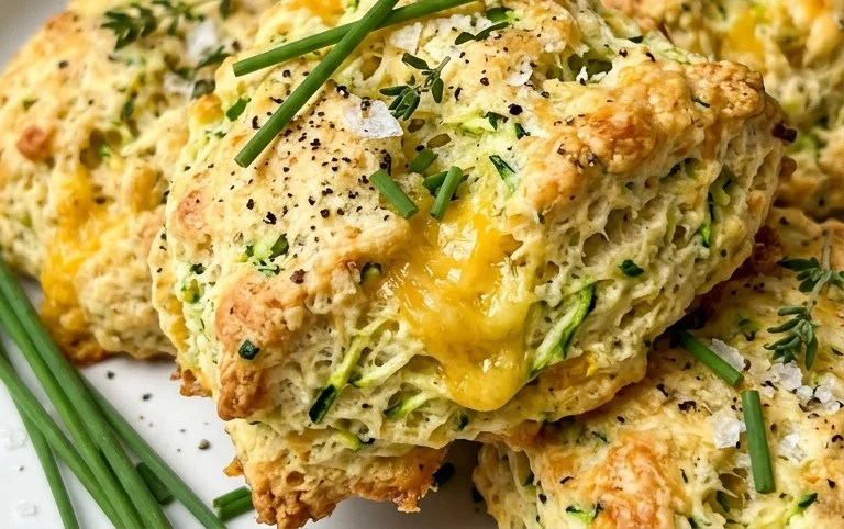Zucchini Cheddar Scones
