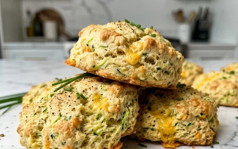 Zucchini Cheddar Scones