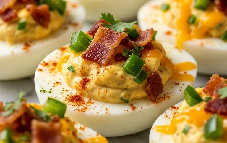 Jalapeno Popper Deviled Eggs