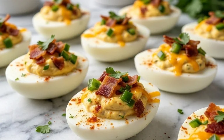 Jalapeno Popper Deviled Eggs