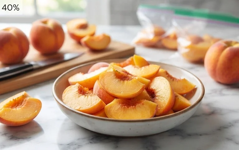 Freezing Peaches, How to Easily Freeze Peaches