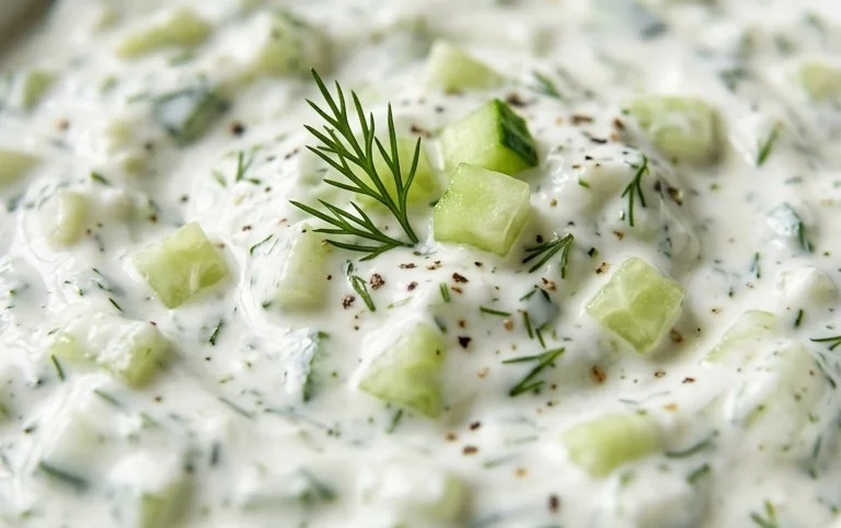 Cucumber Dip with Sour Cream and Dill