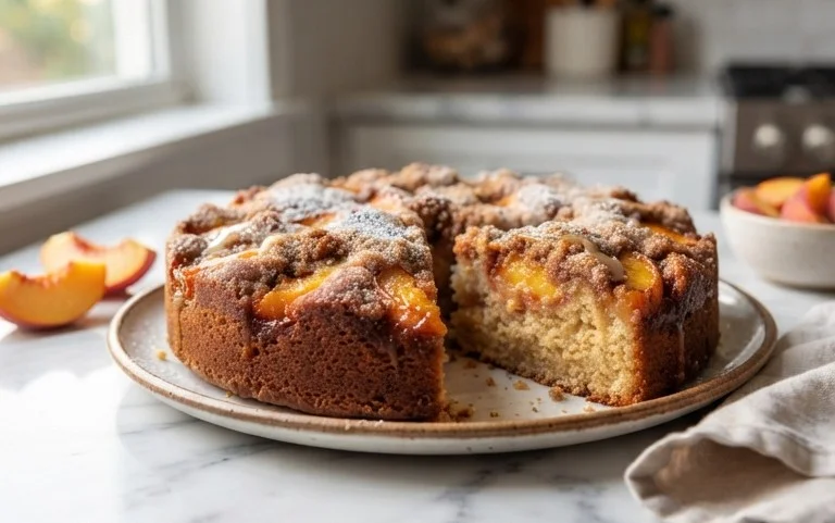 Brown Sugar Peach Cake