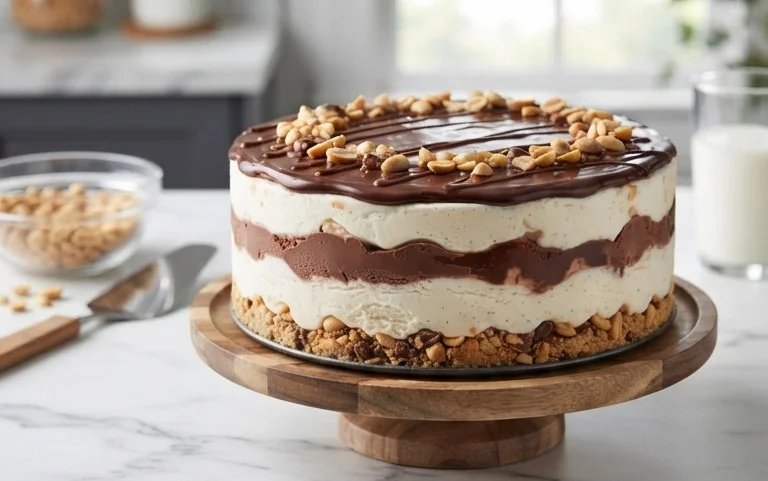 Buster Bar Ice Cream Cake
