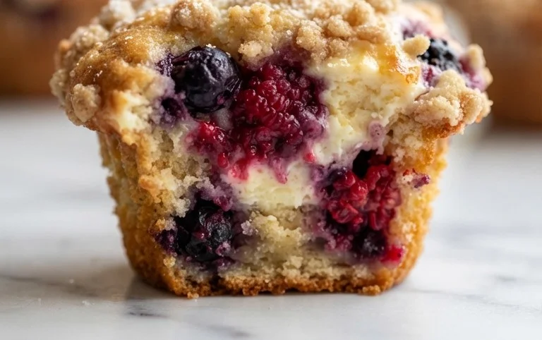 Berry Cream Cheese Muffins