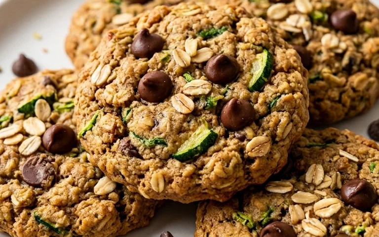 Healthy Zucchini Oatmeal Cookies