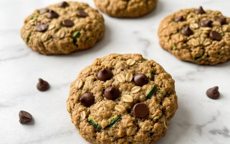 Healthy Zucchini Oatmeal Cookies