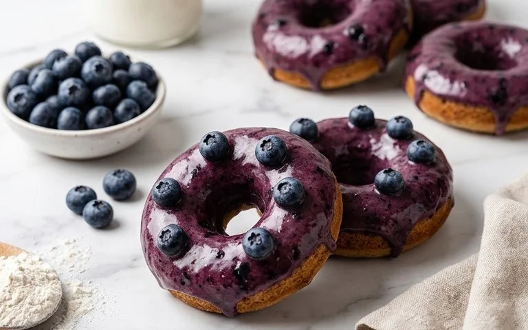 Blueberry Cake Donuts
