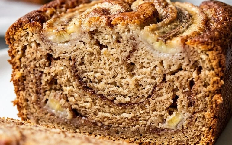 Cinnamon Roll Banana Bread