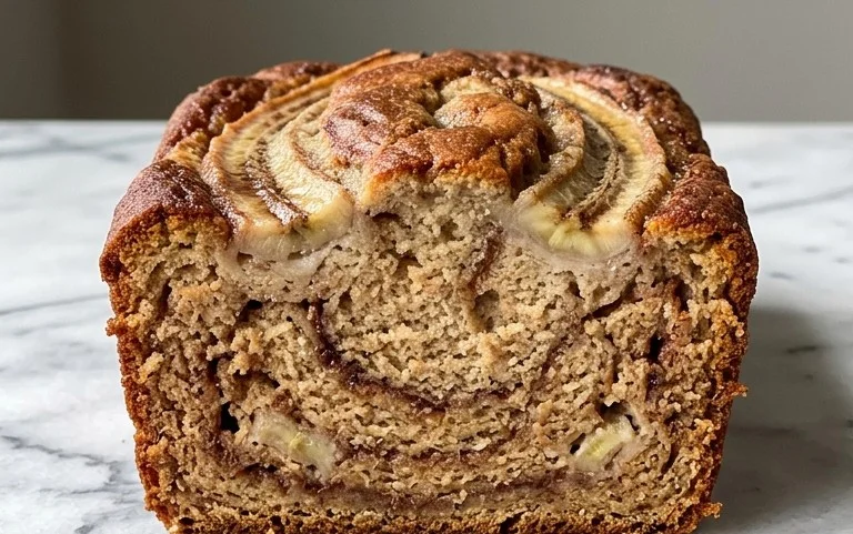Cinnamon Roll Banana Bread