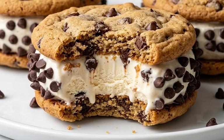 Cookie Ice Cream Sandwiches (Like a Chipwich!)