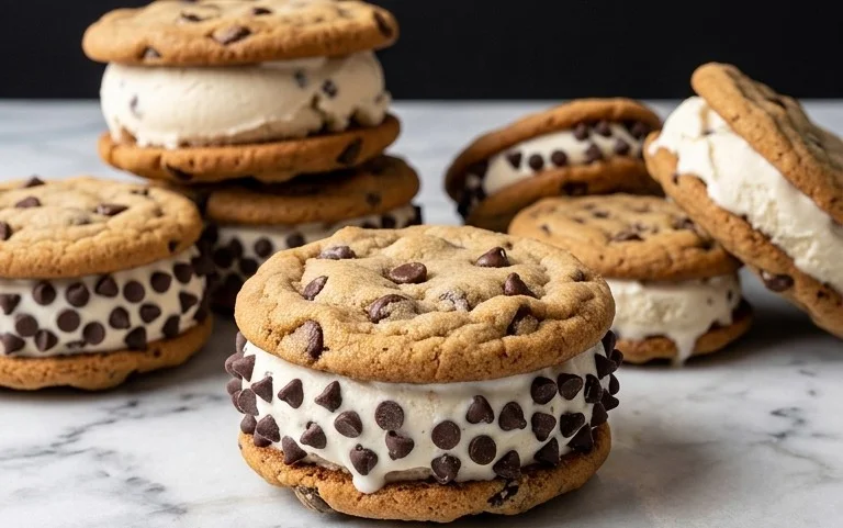Cookie Ice Cream Sandwiches (Like a Chipwich!)