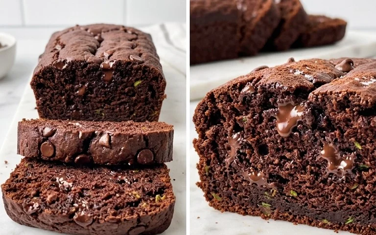 Double Dark Chocolate Zucchini Bread