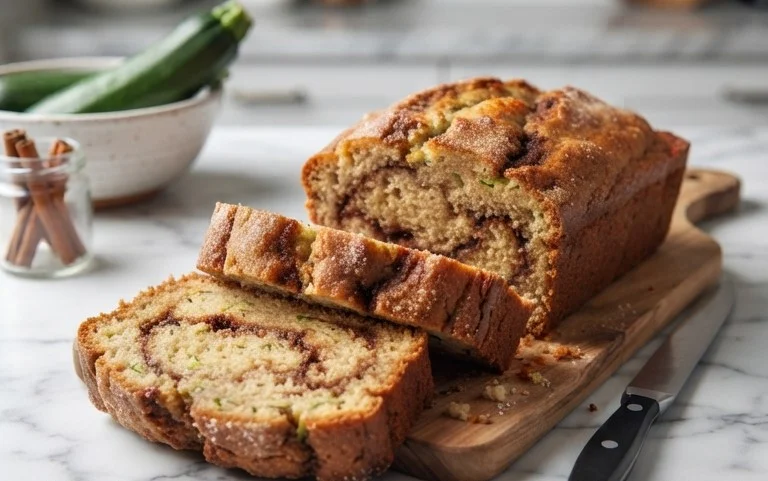 Moist and Delicious Cinnamon Swirl Zucchini Bread