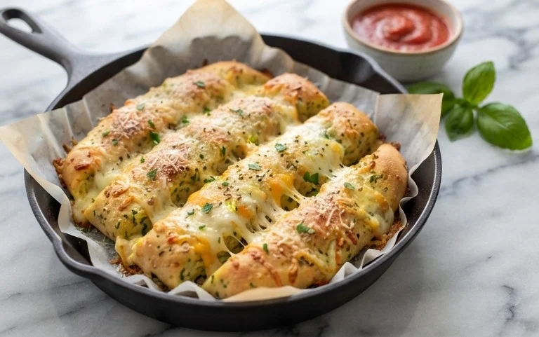 Cheesy Zucchini Breadsticks