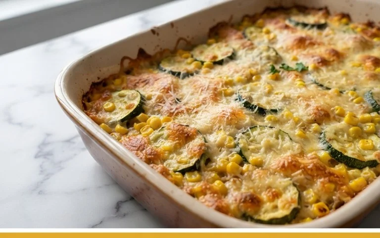 Zucchini Corn Parmesan Bake Recipe